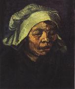 Vincent Van Gogh Head of a Peasant Woman with White Cap (nn04) oil painting picture wholesale